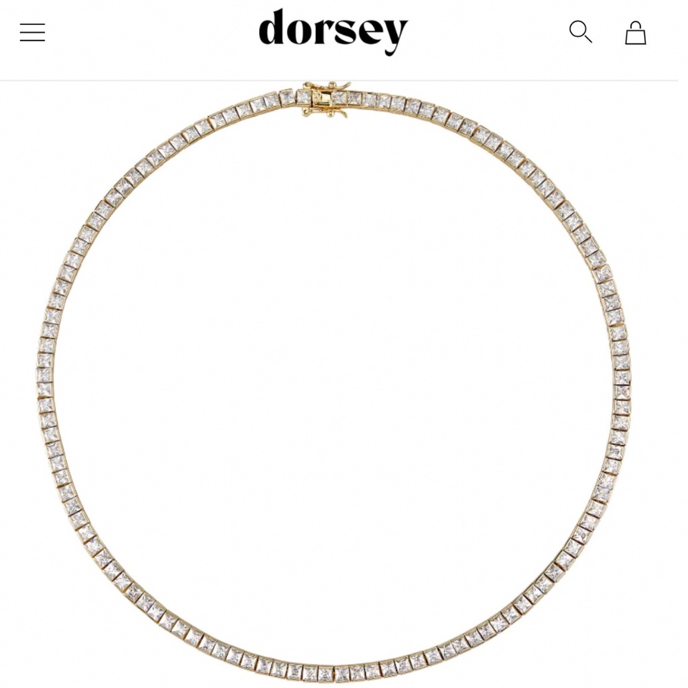 17” Dorsey white sapphire necklace